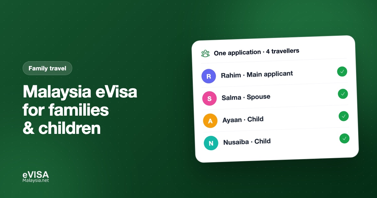 Malaysia eVisa for Families: Applying for Children and Dependents